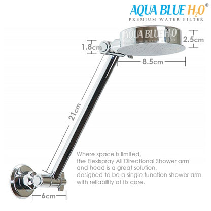 AQUA BLUE H20 High Output Chlorine Removing Showerhead Filtration System
