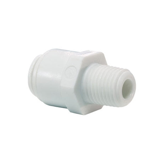 John Guest White Acetal Fittings Straight Adaptor NPTF Thread  CI010822W  1/4 x 1/4