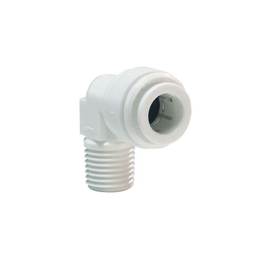John Guest White Acetal Fittings Rigid Elbow NPTF Thread CI480823W  1/4 x 3/8