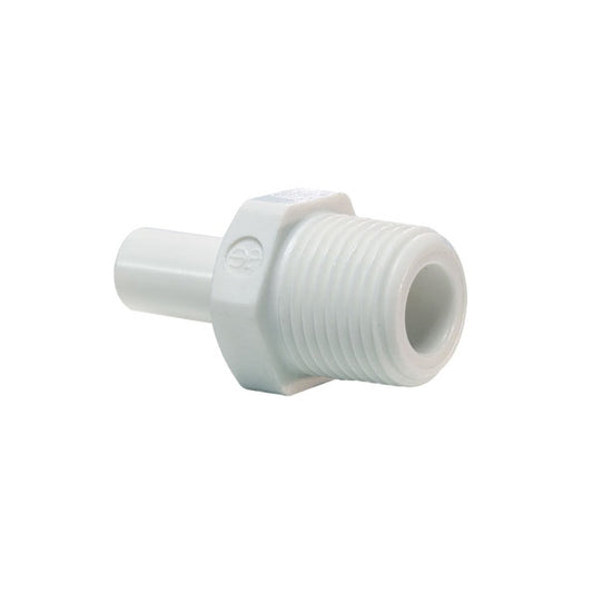 John Guest White Acetal Fittings Stem Adaptor NPTF Thread CI050821W  1/4 x 1/8