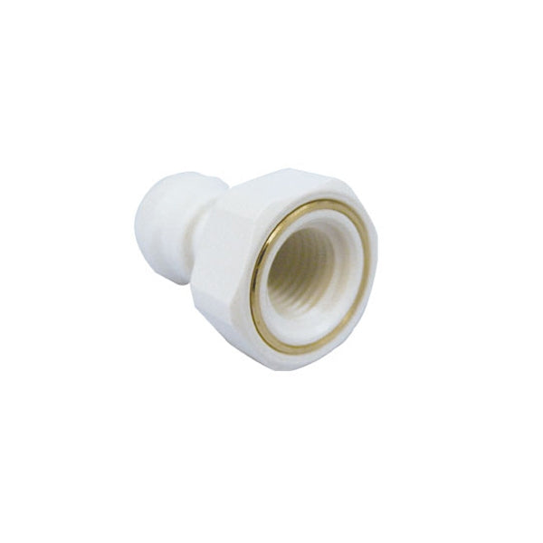 John Guest Polypropylene Fittings Female Adaptor NPTF Thread PP450822W  1/4 x 1/4