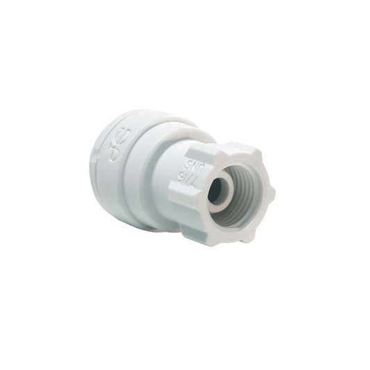 John Guest Polypropylene Fittings Tap Adaptor UNS Thread PP3208U7W  1/4 x 7/16-24