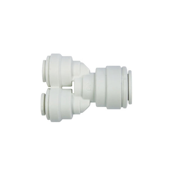 John Guest Polypropylene Fittings Unequal Divider PP241208W  3/8 - 1/4