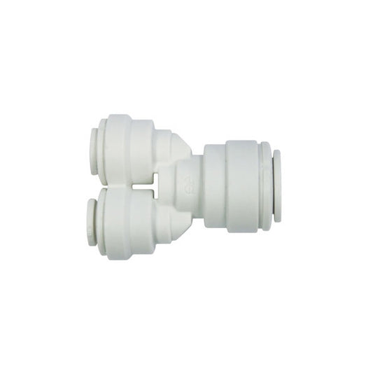 John Guest Polypropylene Fittings Unequal Divider PP241208W  3/8 - 1/4