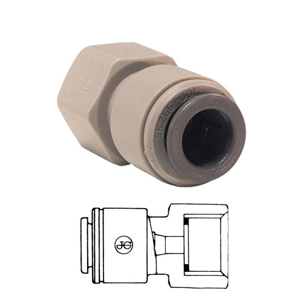 John Guest CM Fittings Female Adaptor BSP Thread CM451214FS  12MM x 1/2