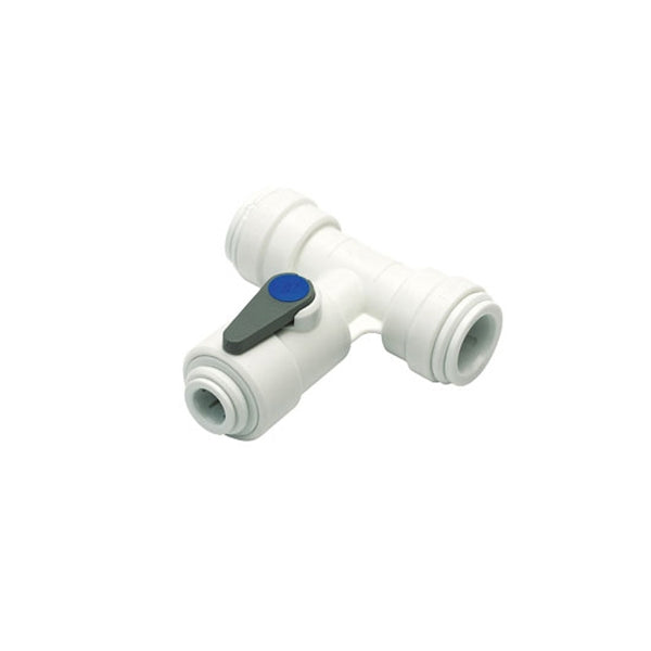 John Guest ASV4 Angle Stop Valve 15mm x 15mm x 3/8" Branch