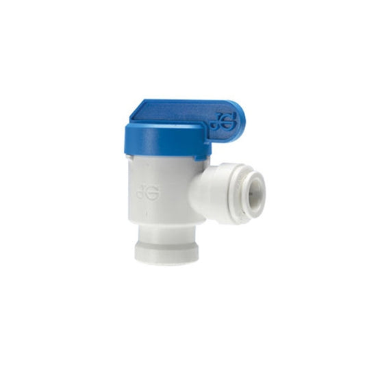 John Guest Polypropylene Shut-Off Valve Speedfit To Female NPTF Adaptor PPSV501222W  3/8 - 1/4