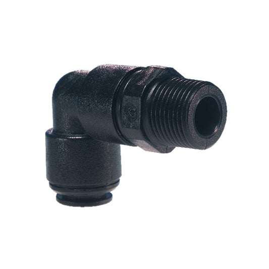 John Guest Black Acetal Fittings Swivel Elbow BSPT Thread PM090801E 8mm x 1/8