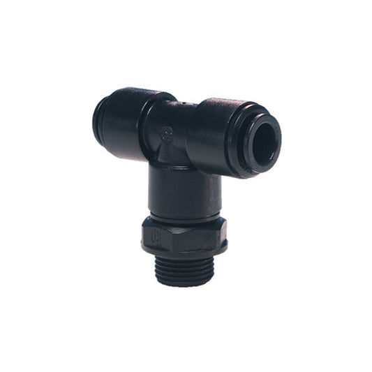 John Guest Black Acetal Fittings Swivel Tee Centre Leg BSP Thread PM100813E 8mm X 3/8