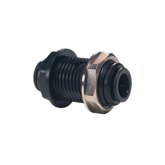 John Guest Black Acetal Fittings Bulkhead Connector PM1208E 8MM