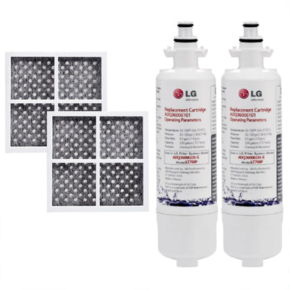 2x LG LT700P( ADQ36006101) with 2x LG LT120F(ADQ73214404) Air filter 