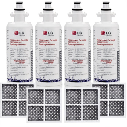 4x LG LT700P( ADQ36006101) with 4x LG LT120F(ADQ73214404) Air filter 
