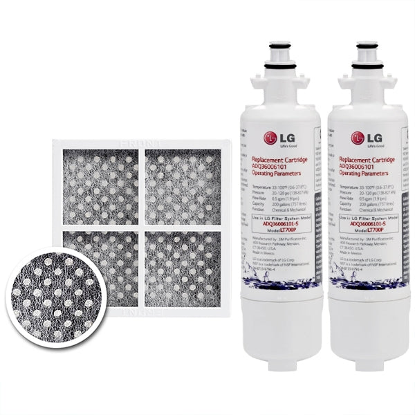 2 x LG LT700P  ADQ36006101 with 2xLG LT120F (ADQ73214404) Air Filter