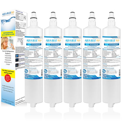 5x LG 5231JA2006A/LT600P Fridge Water Filters by Aqua Blue H20