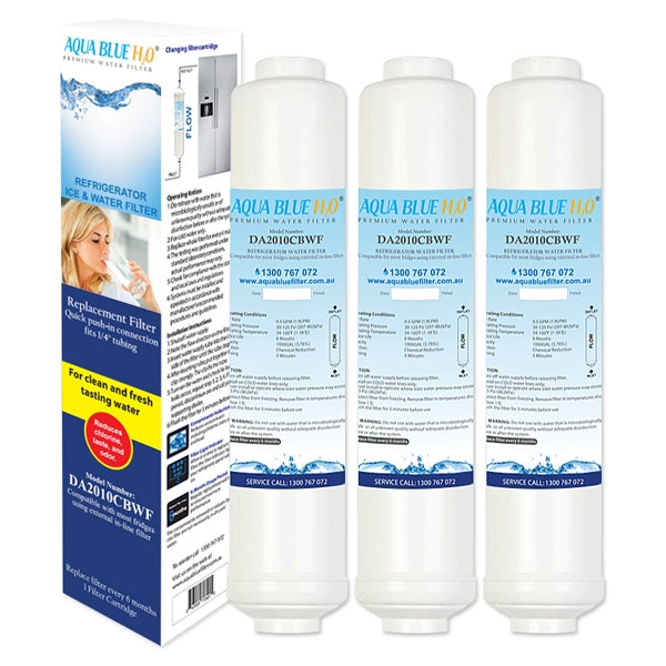 4x DA29-10105J /HAFEX/EXP  Samsung Water Filter Compatible plus Tube Hose 5m 1/4"  Kit Set
