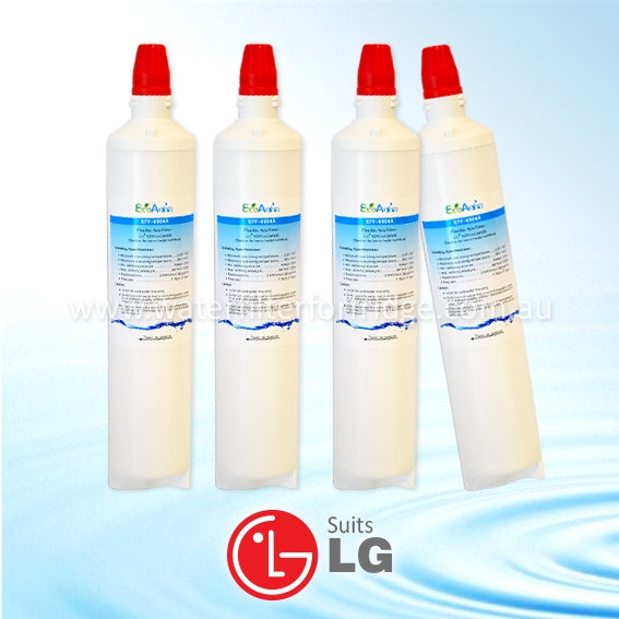 4x Eco Aqua EFF-6003A Replaces LG Refrigerator Water Filters LT600P, 5231JA2006A Generic Replacement