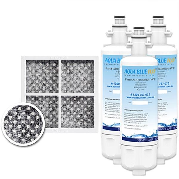 3X LG replacement filter  ADQ36006101 with 3X  Air filter ADQ73214404 Generic