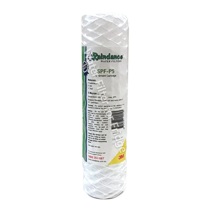 Single Caravan Water Filter System with 3M Raindance String Wound SPF-P5, Brass Hose Connection Fitting