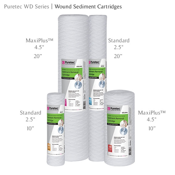 Puretec WD Series WD202 20" Wound Sediment Cartridges