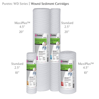 Puretec WD Series WD202 20" Wound Sediment Cartridges