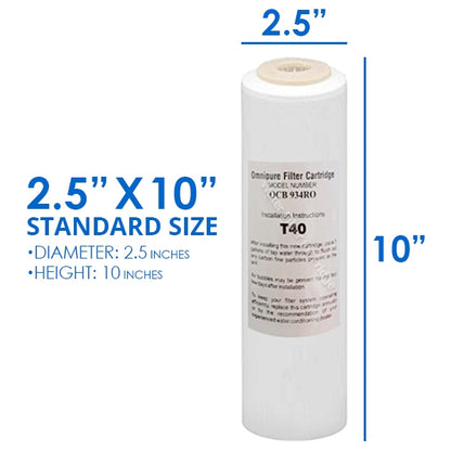 Whole House Water System with Omnipure OCB934 RO T40 GAC Water Filter