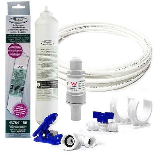 Whrilpool Firdge Filter 4378411 Hose (5m) Kit + Valve