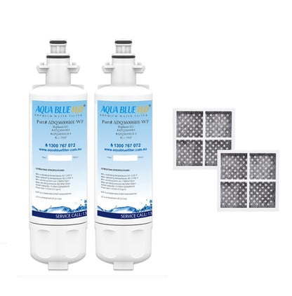 2X LG replacement filter  ADQ36006101 with 2X  Air filter ADQ73214404 Generic
