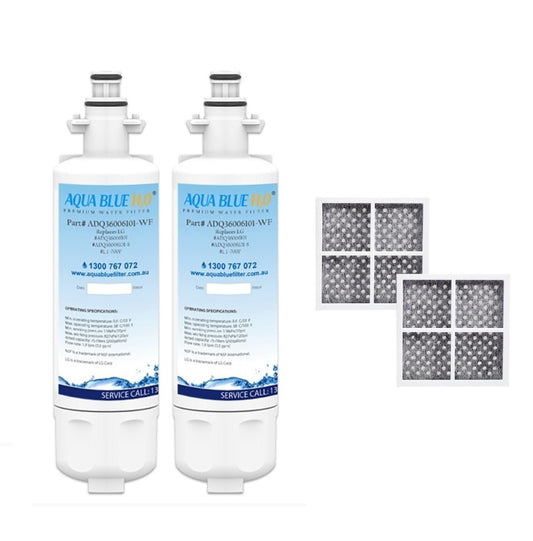 2X LG replacement filter  ADQ36006101 with 2X  Air filter ADQ73214404 Generic