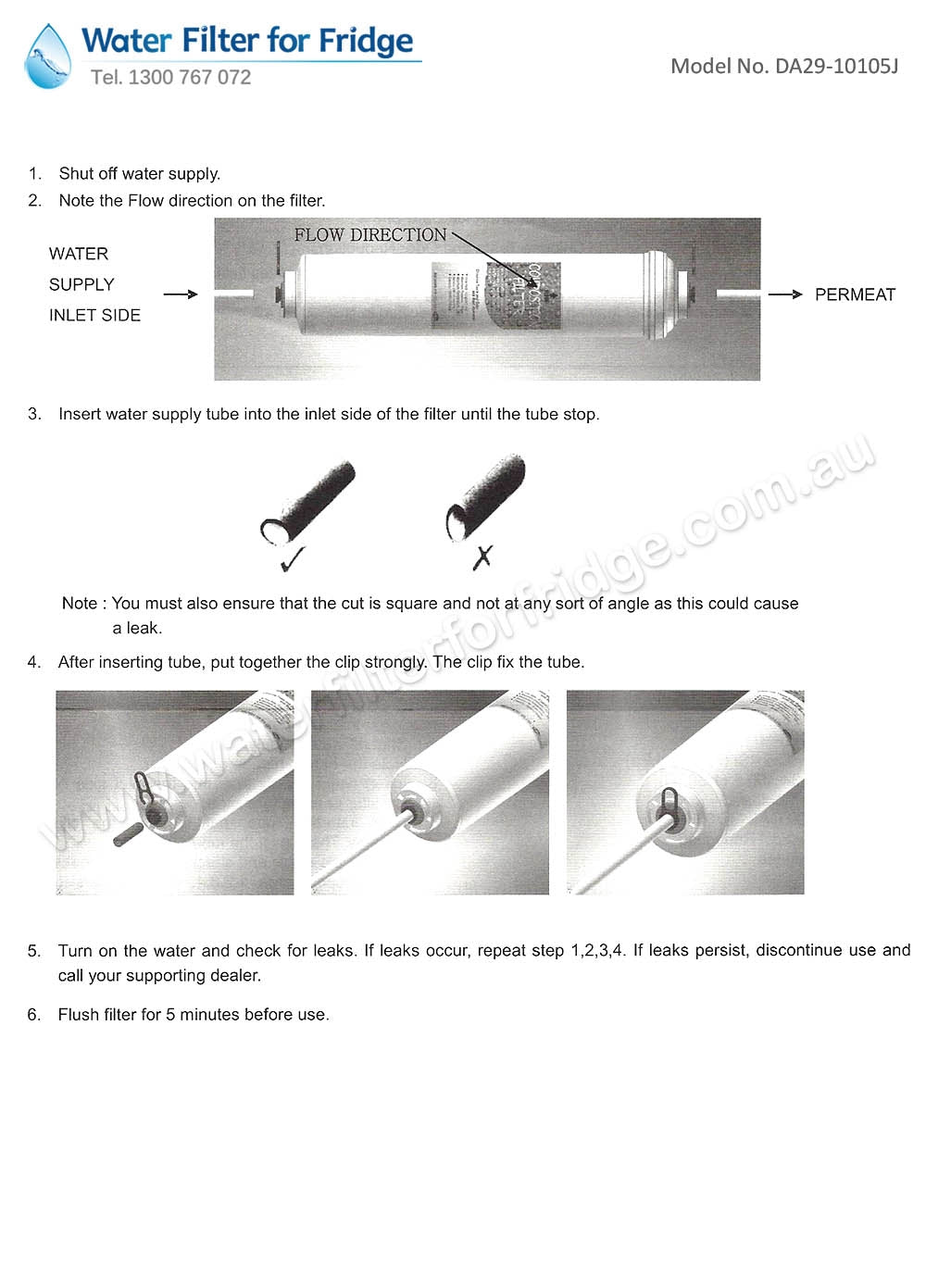 4x DA29-10105J samsung water filter(aqua pure)