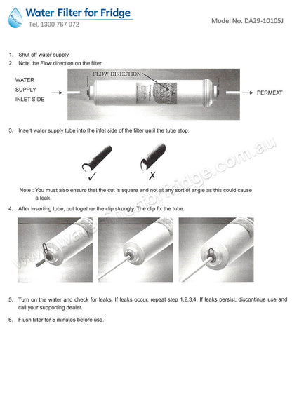 4x DA29-10105J samsung water filter(aqua pure)