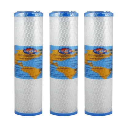 2X Omnipure OMB934 0.5 Micron Coconut Carbon Block Water Filter 10"