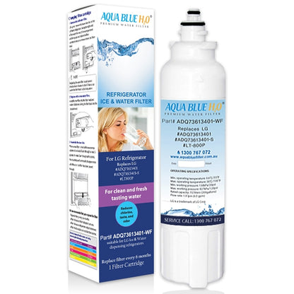 5xLG Replacement Water Filter ADQ73613401 LT800P with 5 x Air Filter ADQ73214404