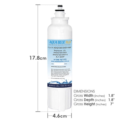 5xLG Replacement Water Filter ADQ73613401 LT800P with 5 x Air Filter ADQ73214404