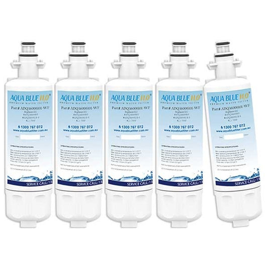 5x LG LT700P  ADQ36006101 Refrigerator Water Filter By Aqua Blue H20