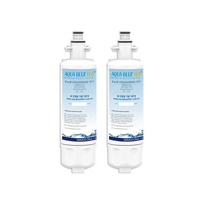 2x LG LT700P / ADQ36006101 Fridge Water Filters by Aqua Blue H20