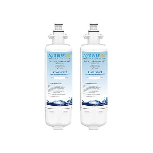 2x LG LT700P / ADQ36006101 Fridge Water Filters by Aqua Blue H20