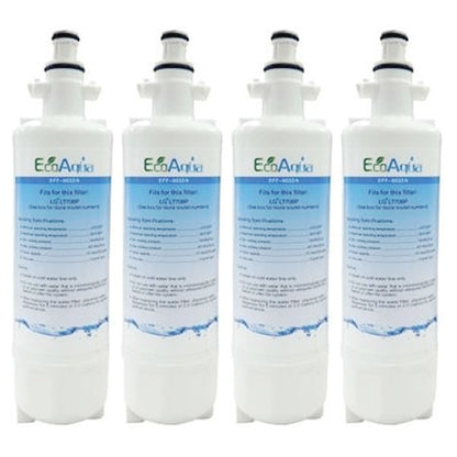 4x LG Replacement Water Filter LT700P + 4x LT120F Generic Air Filter