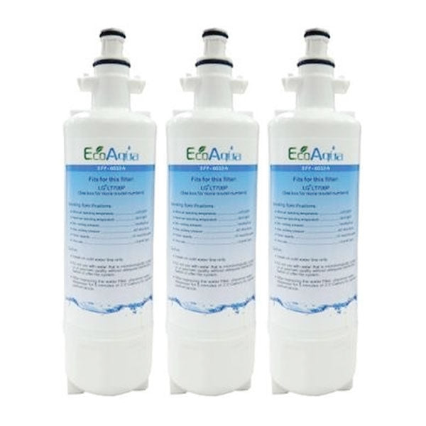 3x LG Replacement Water Filter LT700P + 3x LT120F Generic Air Filter