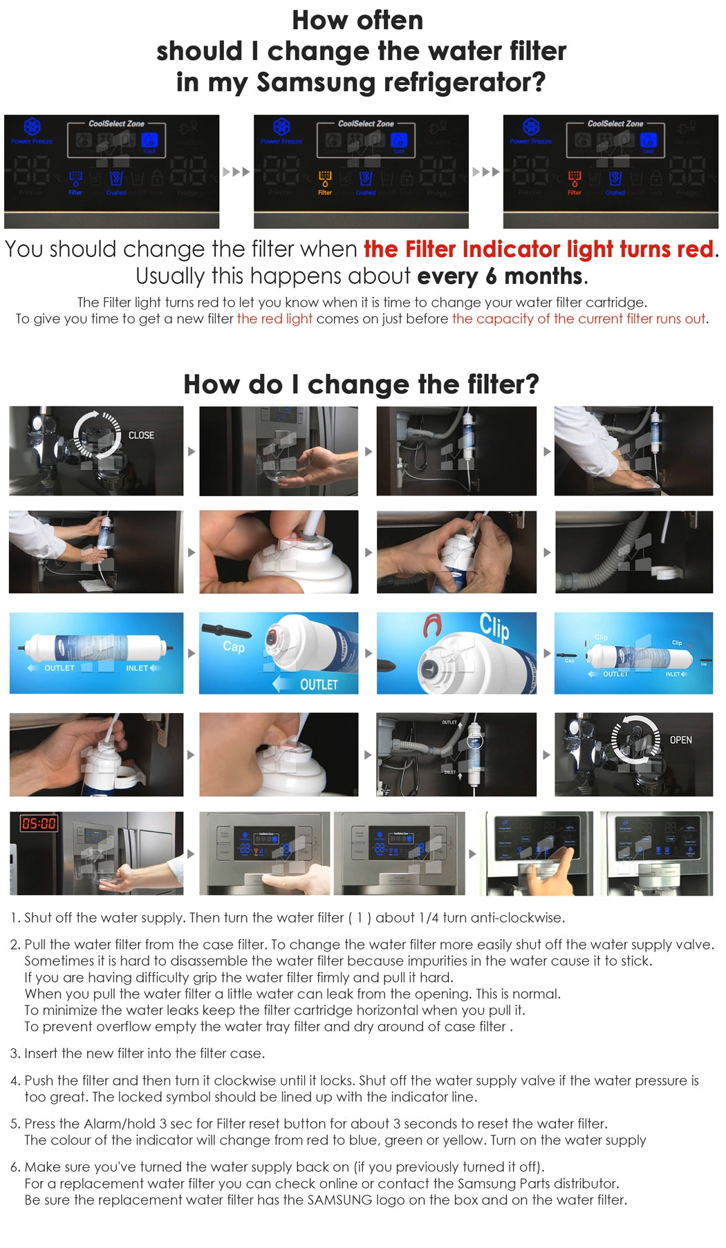 4x DA29-10105J samsung water filter(aqua pure)