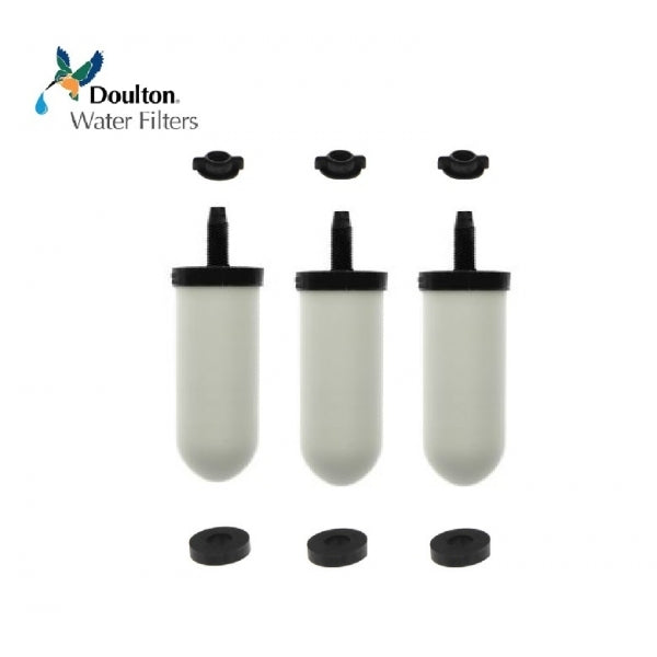 W9121020 Doulton Undersink Ceramic Candle Water Filter Cartridge - Pack of 3