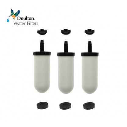 W9121020 Doulton Undersink Ceramic Candle Water Filter Cartridge - Pack of 3