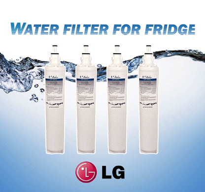4x Eco Aqua EFF-6003A Replaces LG Refrigerator Water Filters LT600P, 5231JA2006A Generic Replacement