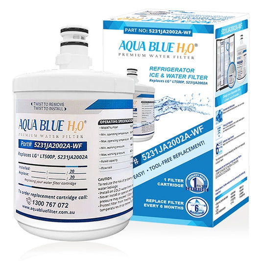 LG 5231JA2002A, LT500P  Premium  filter Aqua Blue H2O Replacement