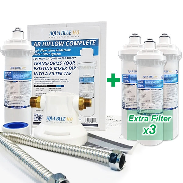 Aqua Blue H20  ABHIFLOW  Inline High Flow Water Filter System