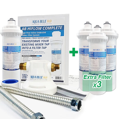 Aqua Blue H20  ABHIFLOW  Inline High Flow Water Filter System