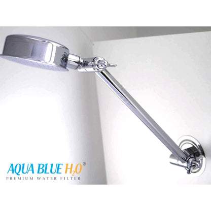 Aqua Blue h20 Shower Water Filter & Rose Complete Set SF350ARM-A