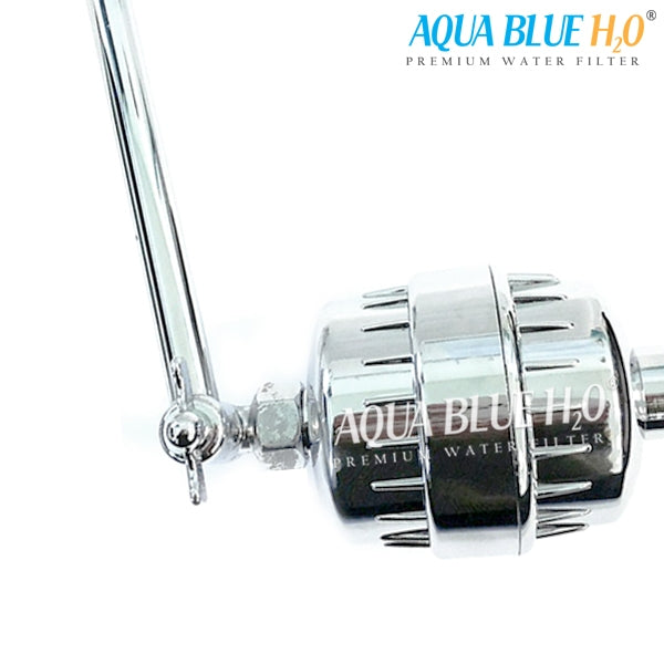 Aqua Blue h20 Shower Water Filter & Rose Complete Set SF350ARM-A