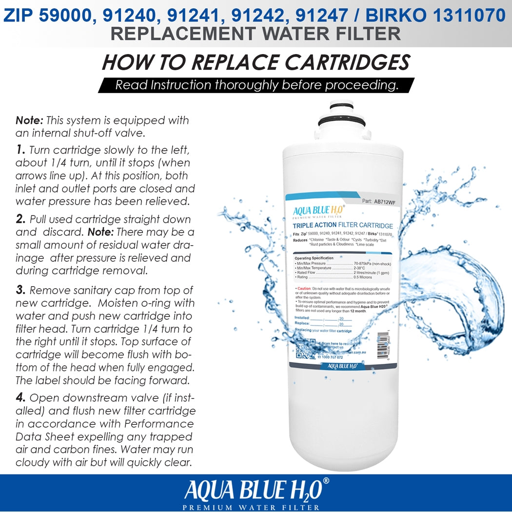 ZIP 91241 Hydrotap Compatible 5 Micron Water Filter