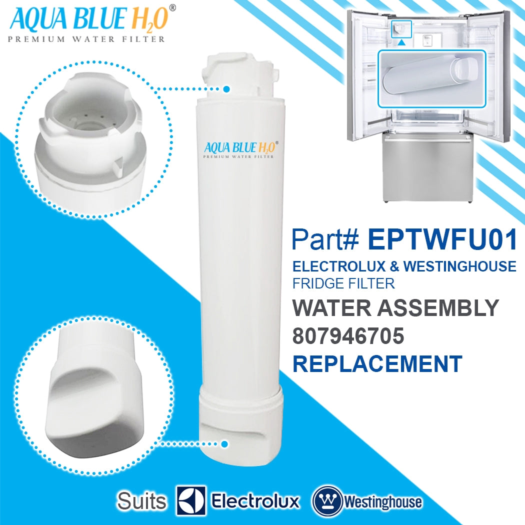 2X ELECTROLUX and WESTINGHOUSE fridge filter EPTWFU01 807946705