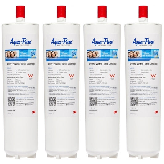 4X 3M Aqua-Pure AP8112 Water Filter Cartridge